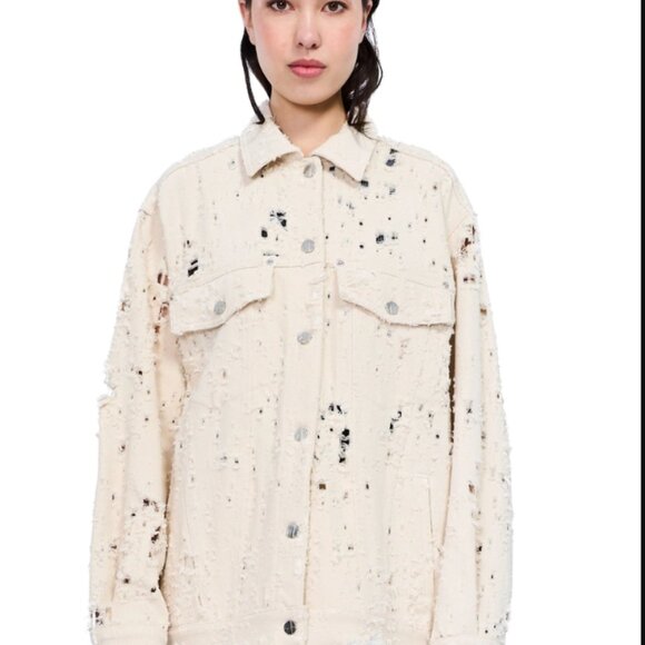 VIAVIA Jackets & Blazers - VIAVIA Denim Jacket - The Relaxed Trucker in Cairo Destruct